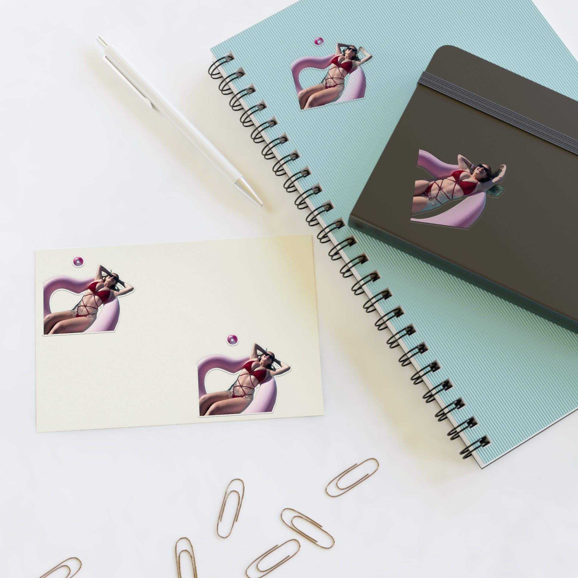 Summer Vibes Sticker Sheets - EF Pool Tube
