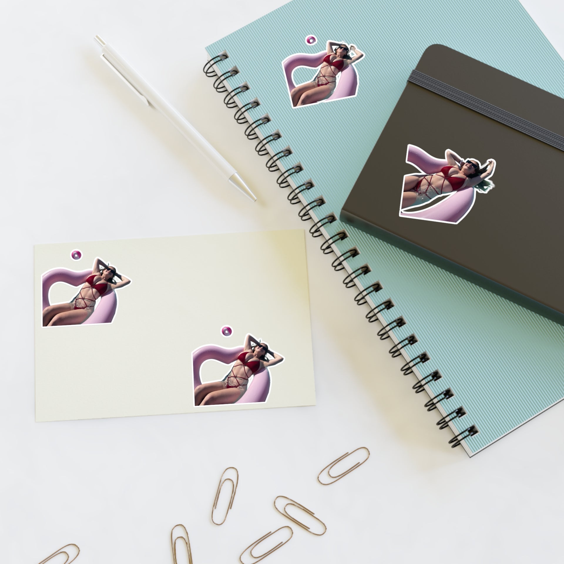 Summer Vibes Sticker Sheets - EF Pool Tube