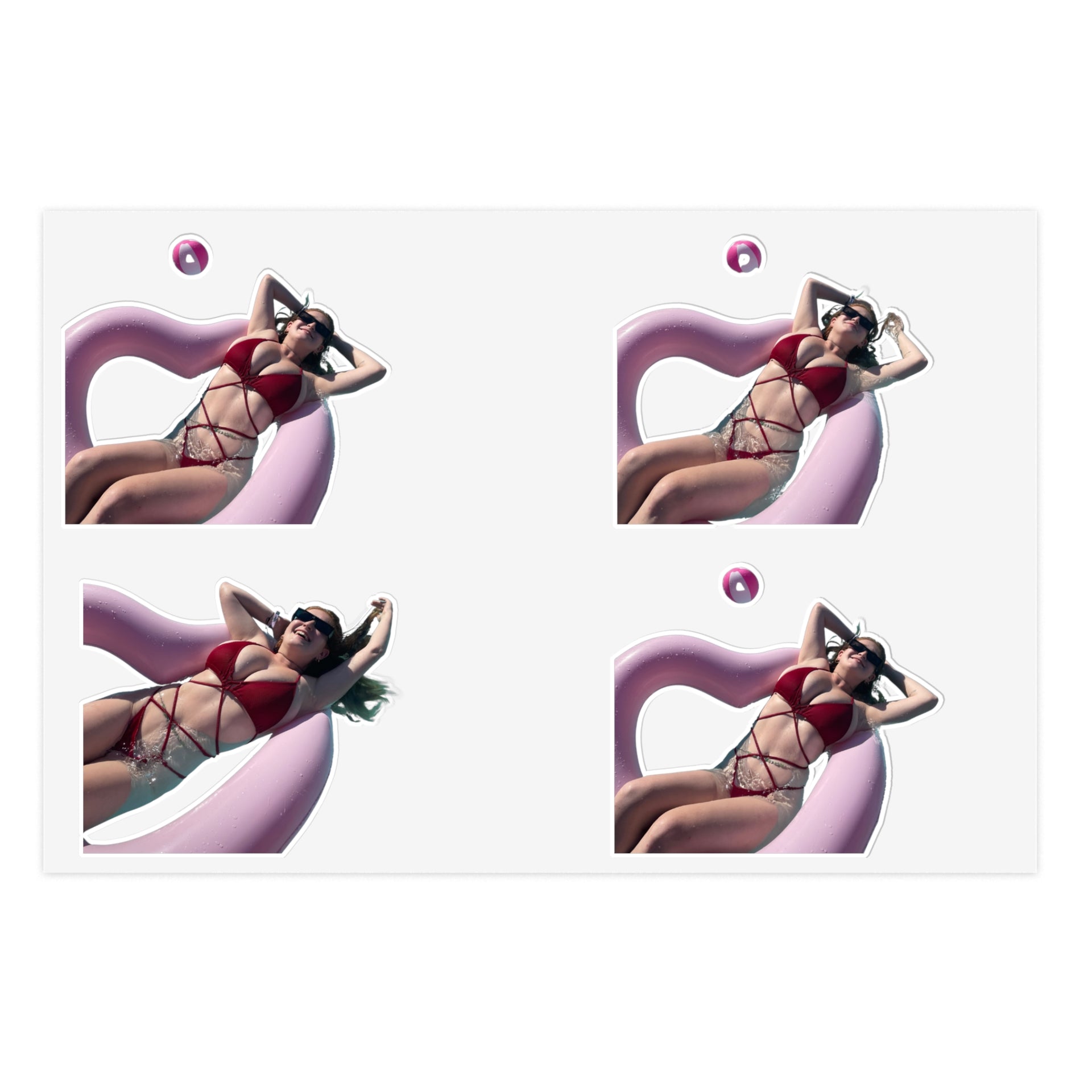 Summer Vibes Sticker Sheets - EF Pool Tube