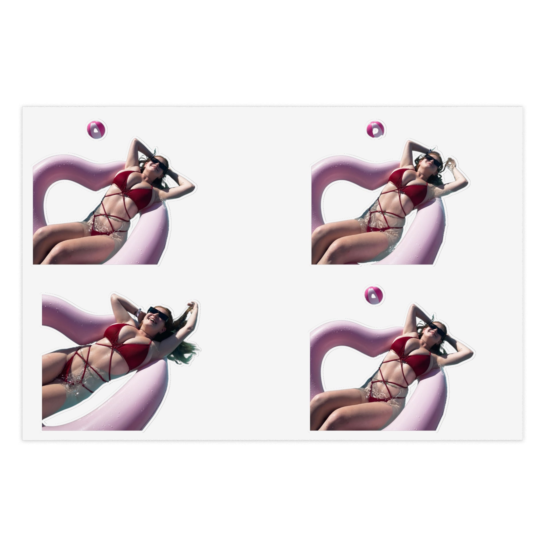 Summer Vibes Sticker Sheets - EF Pool Tube